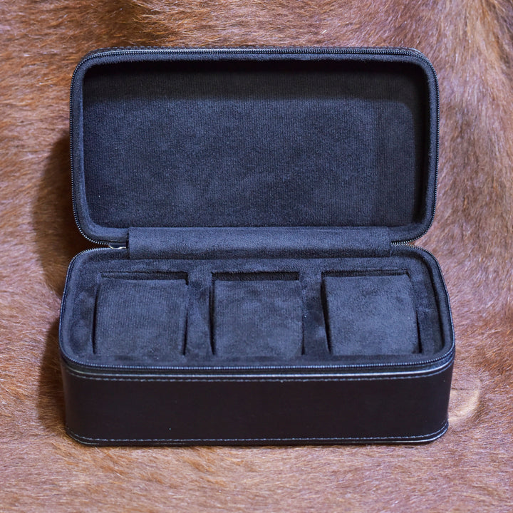 Étui pour montres en cuir ZIP - 3 montres