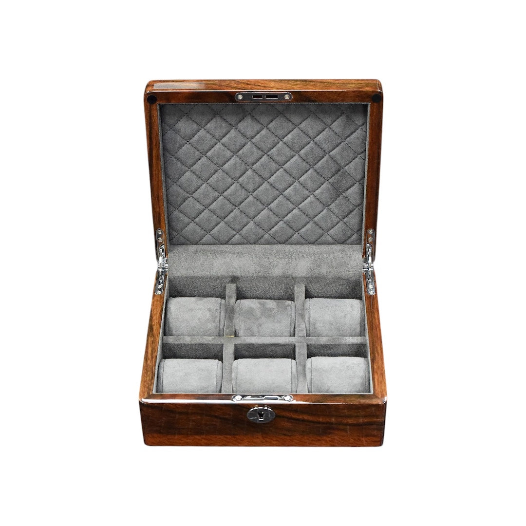 Boîte pour montres en bois - 6 montres