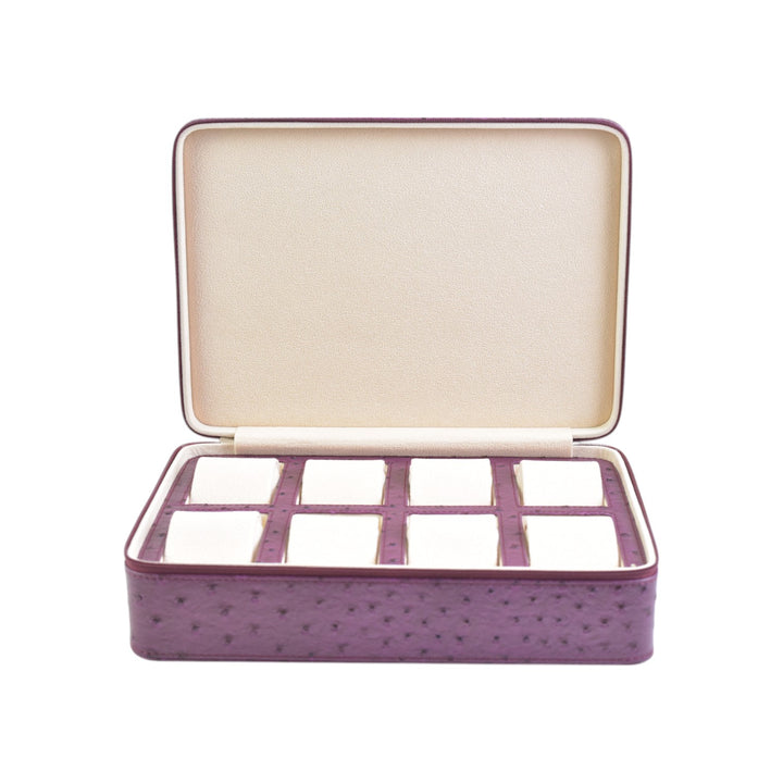 Leather watch case ZIP - 8 watches