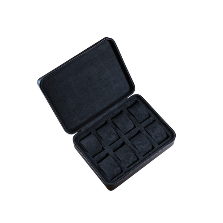 Leather watch case ZIP - 8 watches