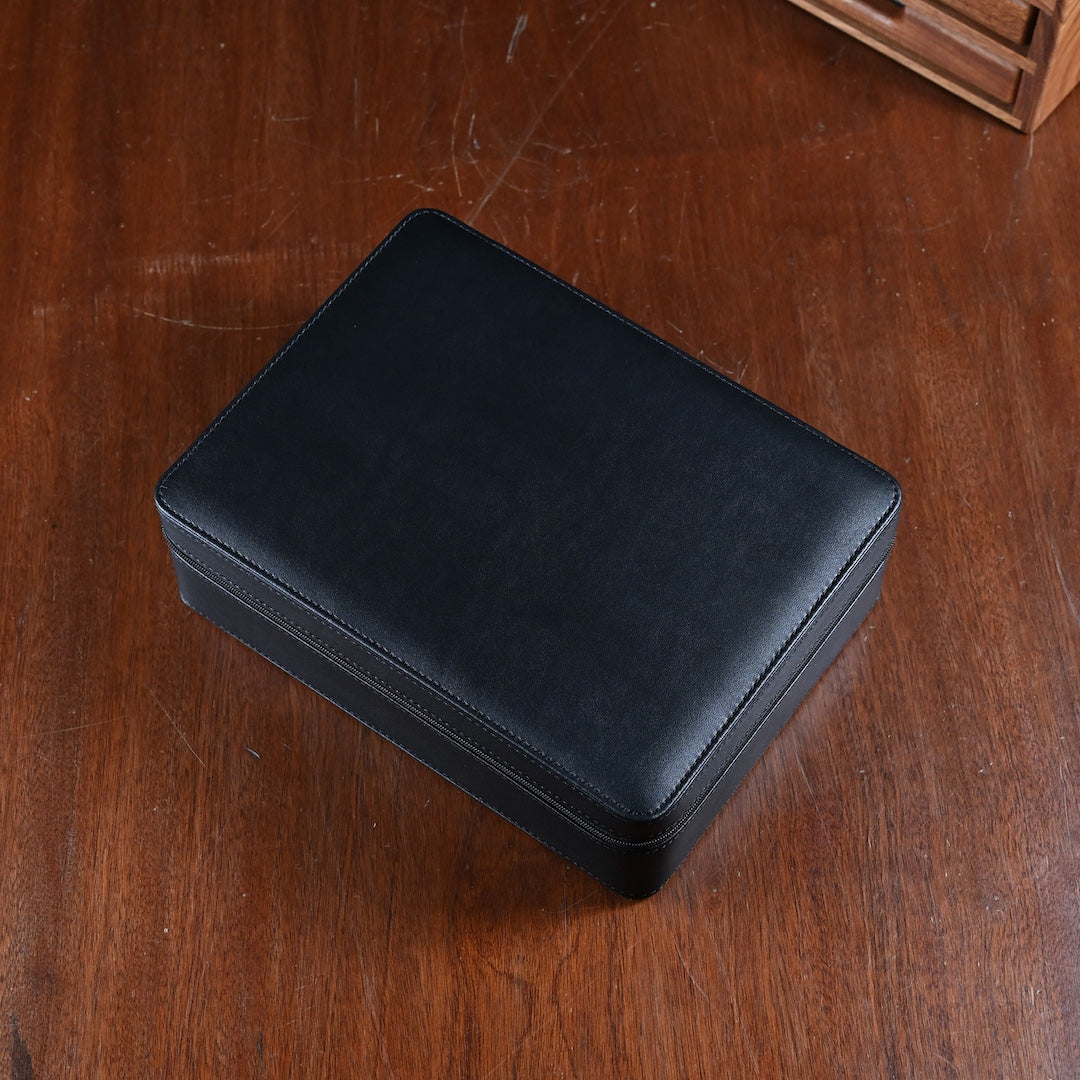 Leather watch case ZIP - 8 watches