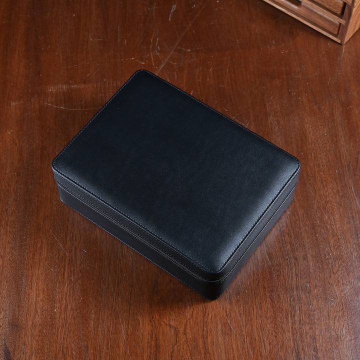 Leather watch case ZIP - 8 watches