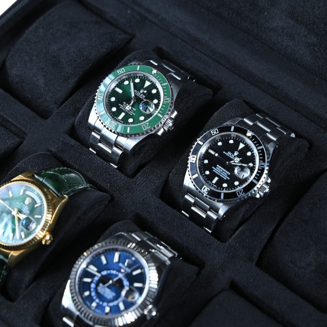 Leather watch case ZIP - 8 watches