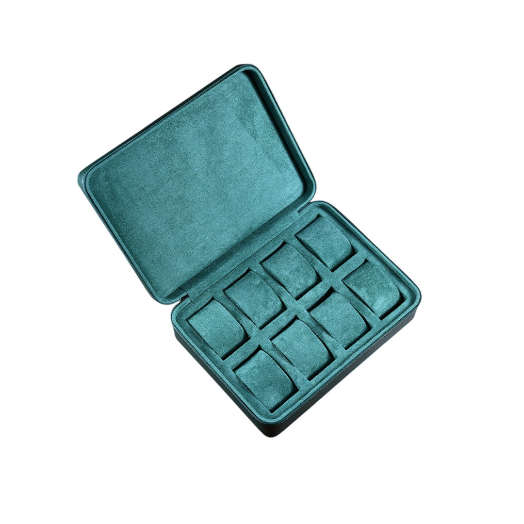 Leather watch case ZIP - 8 watches