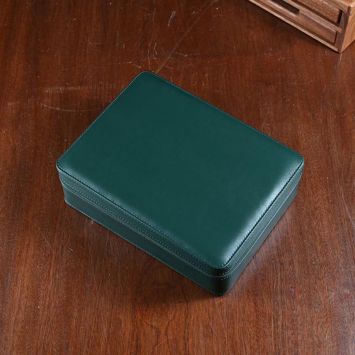 Leather watch case ZIP - 8 watches