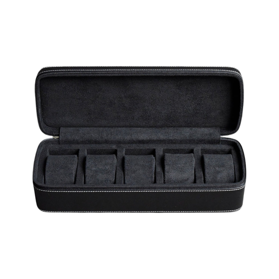 Étui pour montres en cuir ZIP - 5 montres