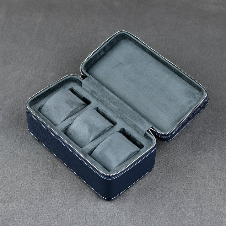 Leather Watch Case ZIP Premium - 3 Watches