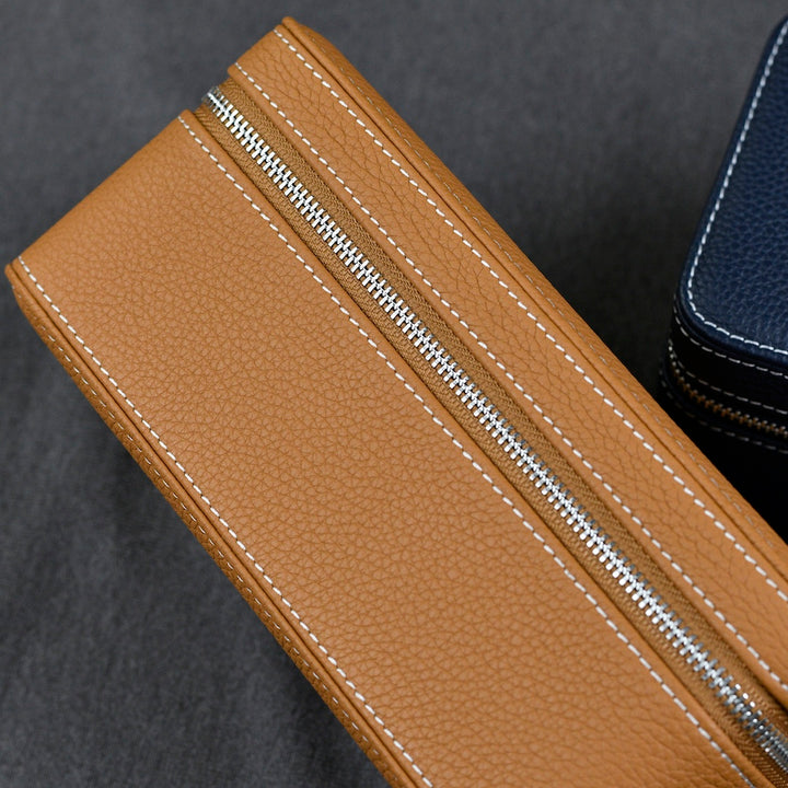 Leather Watch Case ZIP Premium - 3 Watches