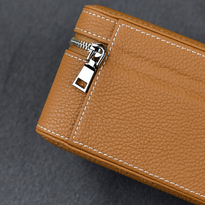Leather Watch Case ZIP Premium - 3 Watches