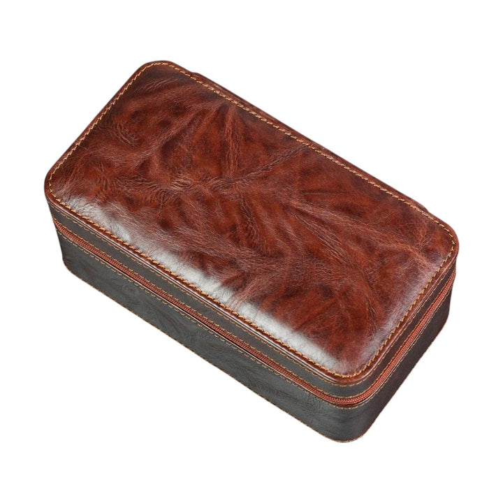 Leather Watch Case ZIP Premium - 3 Watches