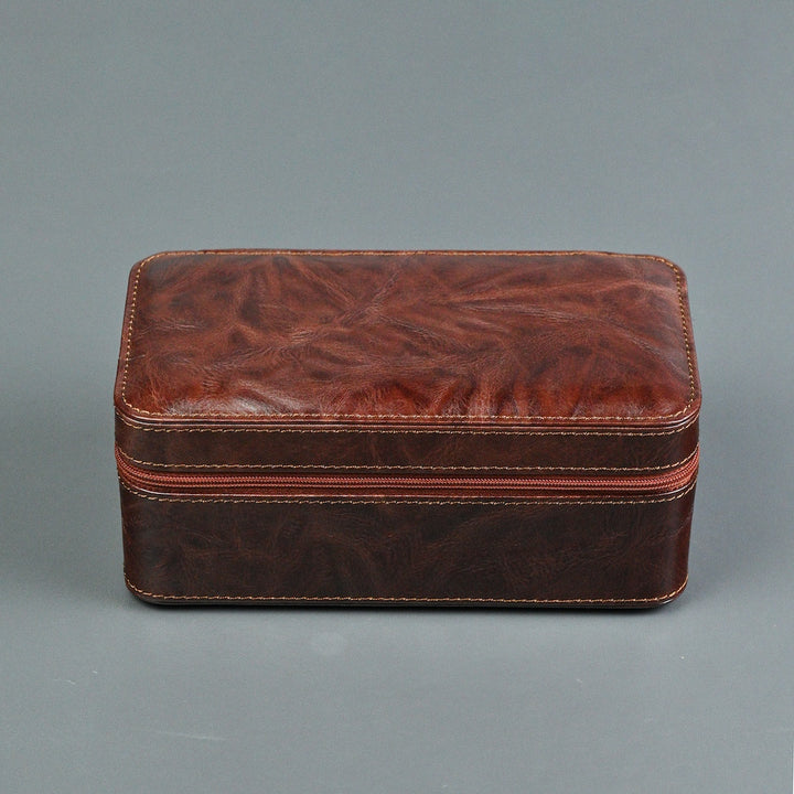Leather Watch Case ZIP Premium - 3 Watches