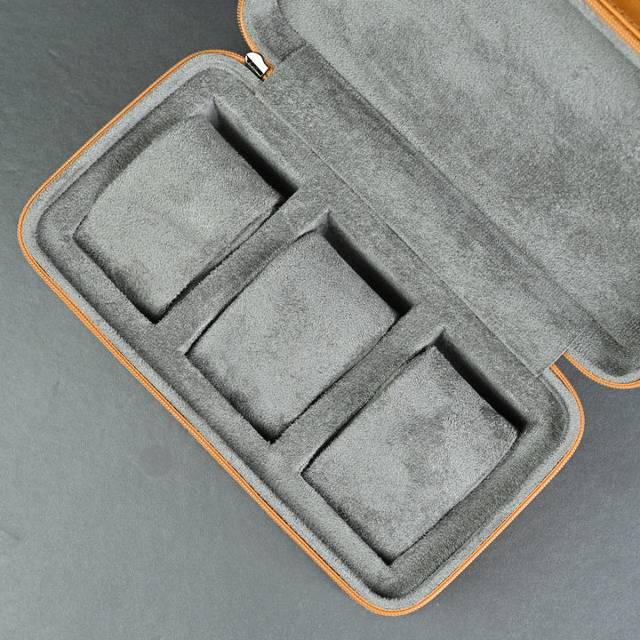 Leather Watch Case ZIP Premium - 3 Watches