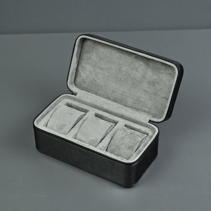 Leather Watch Case ZIP Premium - 3 Watches