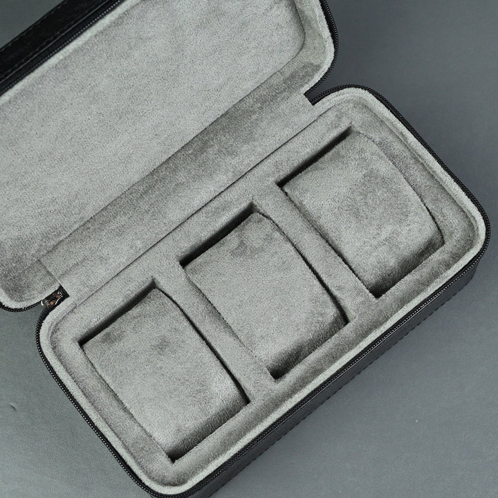 Leather Watch Case ZIP Premium - 3 Watches