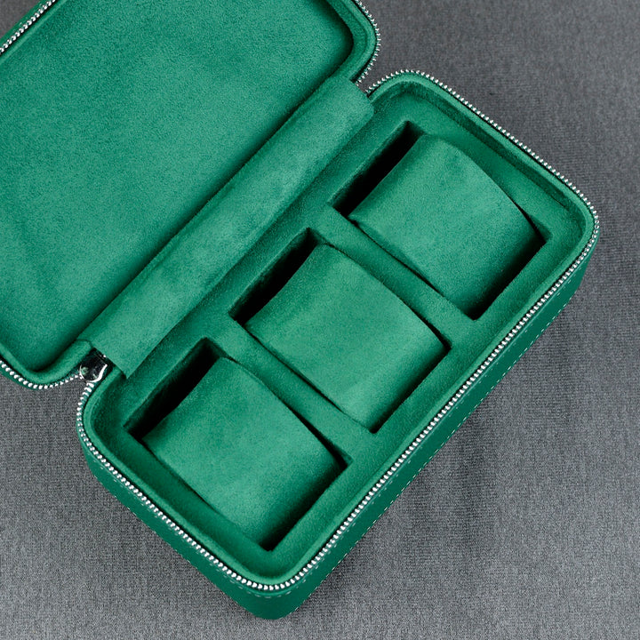 Leather Watch Case ZIP Premium - 3 Watches