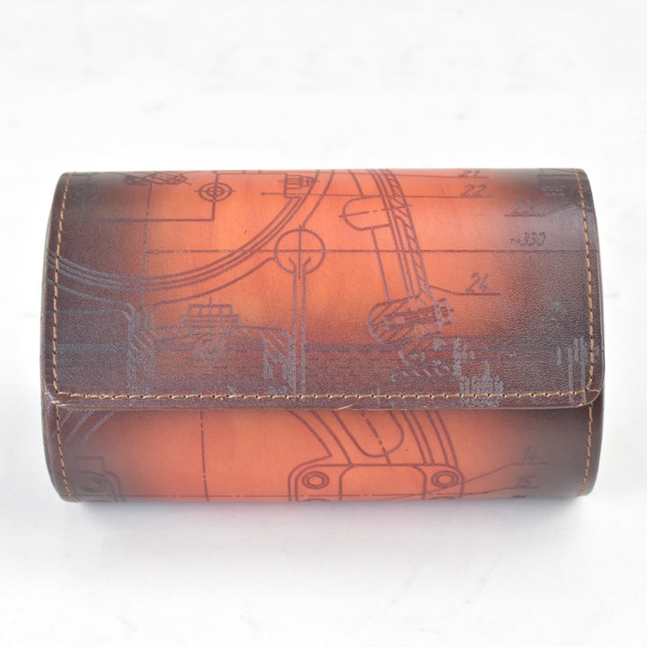 Leather watch case ORI - 2 watches