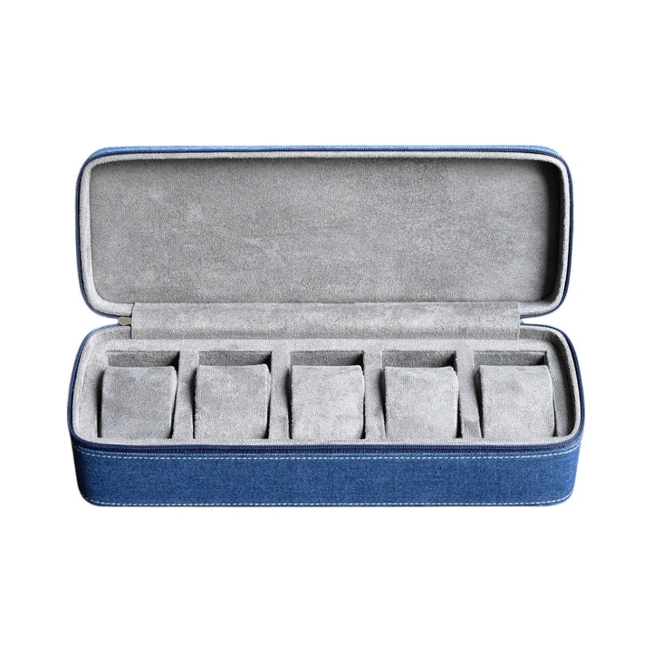 Étui pour montres en cuir ZIP - 5 montres