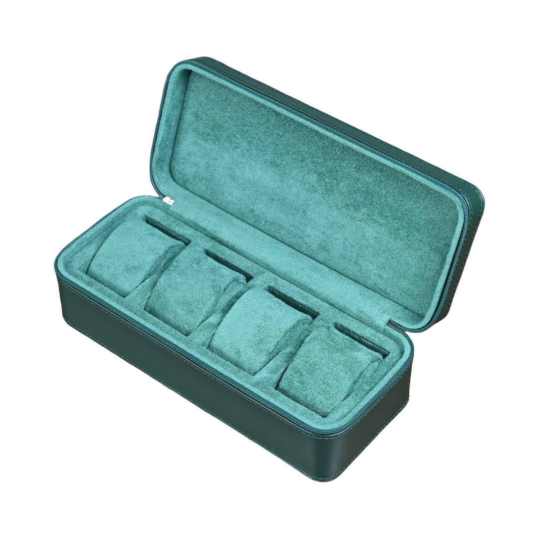 Leder-Uhrenetui ZIP - 4 Uhren