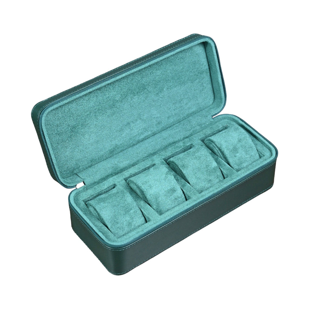 Leder-Uhrenetui ZIP - 4 Uhren