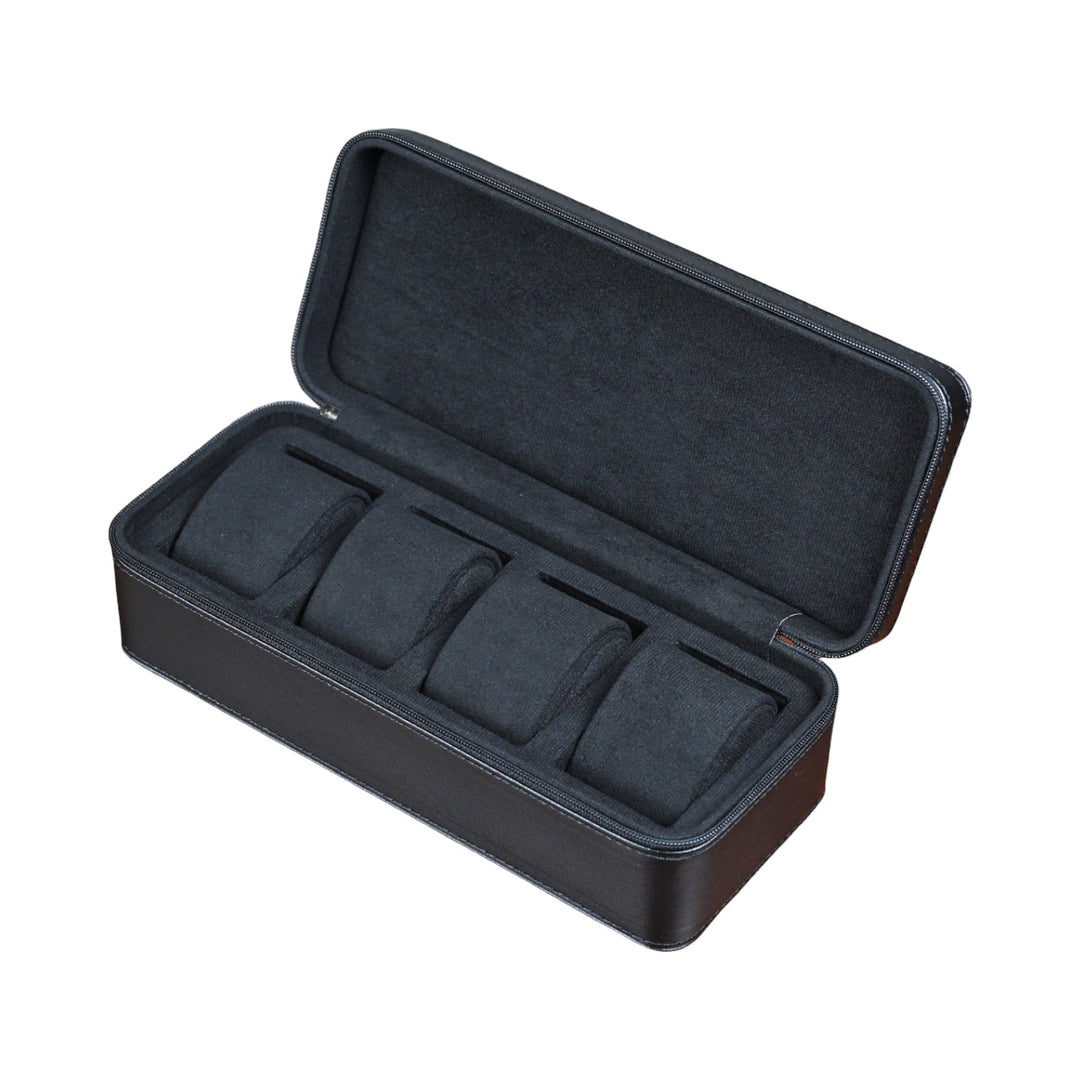 Leder-Uhrenetui ZIP - 4 Uhren