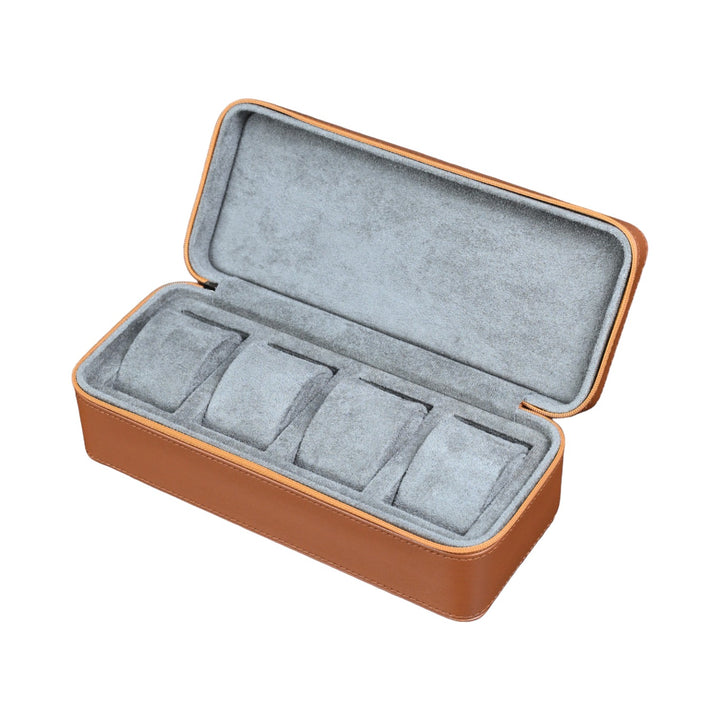Leder-Uhrenetui ZIP - 4 Uhren