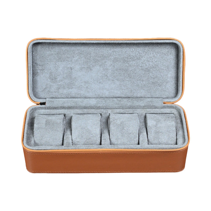 Leder-Uhrenetui ZIP - 4 Uhren